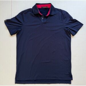 Polo Ralph Lauren RLX Short Sleeve Golf Shirt Mens M Navy Blue